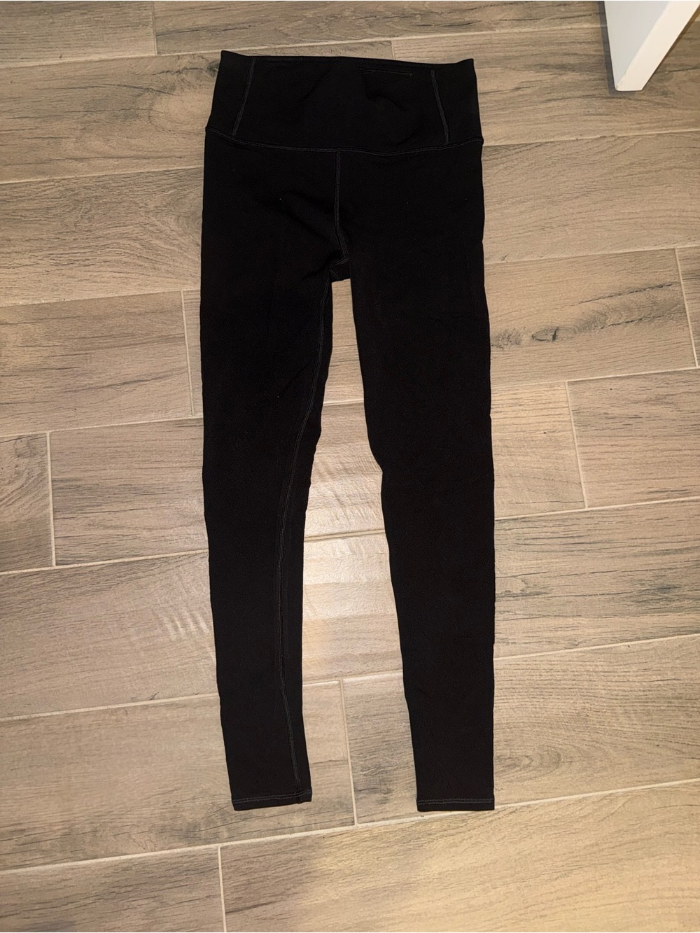 Lululemon Black Lace-Detail High Waist Leggings Size 8 - Picture 2 of 6